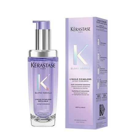 Krastase Blond Absolu Cicagloss Refillable Hair Oil 75 Ml Moisturizing Oil For Blonde Hair - Image 3