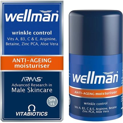Vitabiotics Wellman Skin Anti-Ageing Moisturiser 50Ml