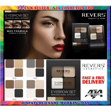 Eyebrow Kit Professional Makeup Palette Set Three Shades Wax Brush - Image 4