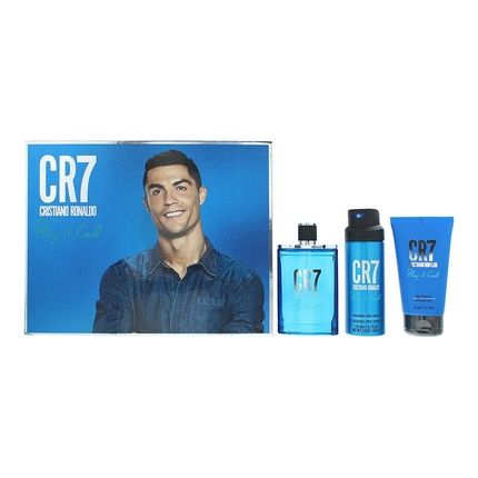 Cristiano Ronaldo Play It Cool 3 Piece Gift Set: Eau De Toilette 100Ml, Shower Gel 150Ml, Body Spray 150Ml