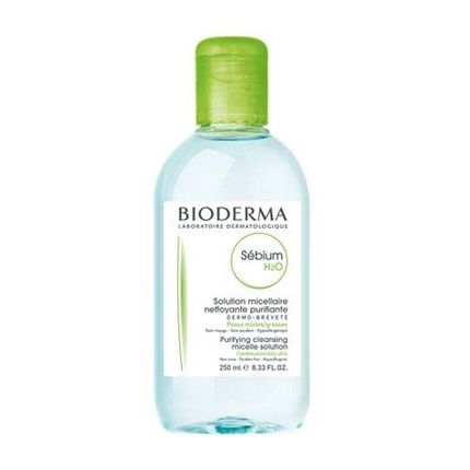 Bioderma Sbium H2O Micellar Solution 250Ml Cleansing Water For Oily Skin