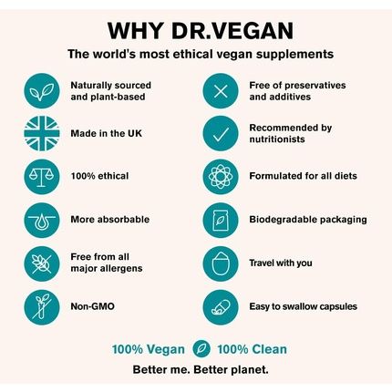 Dr.Vegan Stay Calm For Stress And Anxiety 60 Capsules - Two A Day Including Ashwagandha Ksm-66 150Mg Cordyceps 150Mg Rhodiola 100Mg Schisandra 100Mg - Image 3