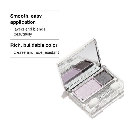 Clinique All About Shadow Duo Eye Shadow Makeup Safe For Sensitive Eyes Ab Twilight Mauve Brandied Shimmer - Image 3