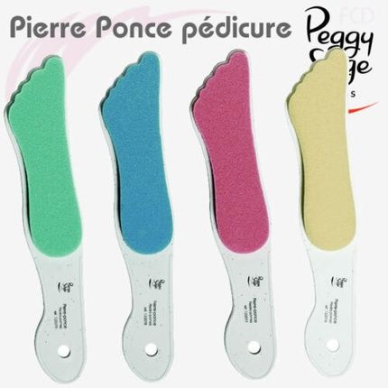 Peggy Sage Pedicure File And Pumice Stone With Long Handle Green Ref. 122079