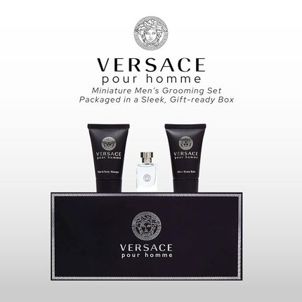 Versace Pour Homme For Men 3 Piece Mini Gift Set - Image 3