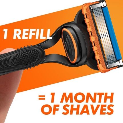 Gillette Fusion5 Men'S Razor With Precision Trimmer And 10 Razor Blade Refills 5 Anti-Friction Blades 1 Count - Image 3