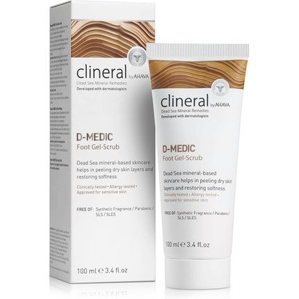 Clineral By Ahava D-Medic Foot Gel Scrub 100Ml