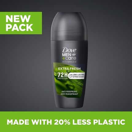 Dove Advanced Extra Fresh Antiperspirant Deodorant Roll On For Men 50Ml Citrus - Image 3
