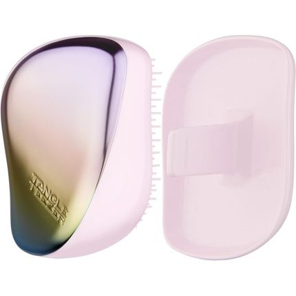 Tangle Teezer The Compact Styler Detangling Hairbrush For Wet And Dry Hair Pearlescent Matte Chrome