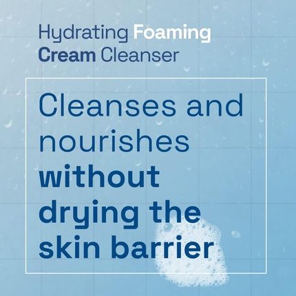 Cetaphil Hydrating Foaming Cream Cleanser 236Ml Face Wash With Niacinamide For Normal Dry Or Sensitive Skin Vegan-Friendly