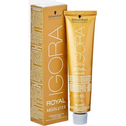 Schwarzkopf Hair Color Igora Royal Absolutes 4-60 Medium Brown Natural Brown 60Ml