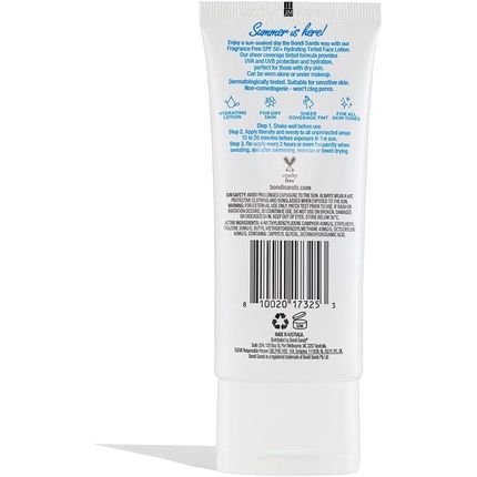 Bondi Sands Spf 50+ Fragrance Free Hydrating Tinted Face Lotion 75Ml