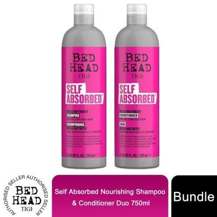 Bed Head By Tigi Self Absorbed Nourishing Shampoo & Conditioner Duo 750Ml - Image 4