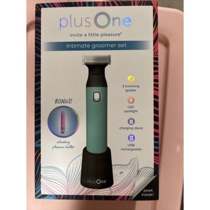 Plusone Intimate Groomer Set Body Hair Trimmer And Mini Personal Massager - Image 3