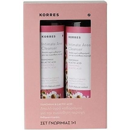 Korres Chamomile & Lactic Acid Intimate Area Cleanser 250Ml - Pack Of 2