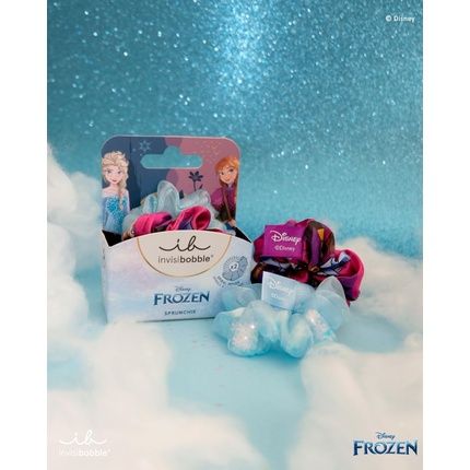 Invisibobble Kids Scrunchie Disney Frozen Colourful & Light Blue Hair Accessories Girls Hair Bobbles Girls Exclusive Scrunchies Set For Children 1 Count - Pack Of 2