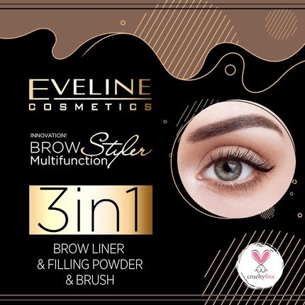 Eveline Cosmetics Brow Styler 3-In-1 Pencil