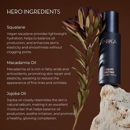 Inika Organic Liquid Nectar 3 In 1 Primer Skincare And Hydration Serum 100Ml - Image 3