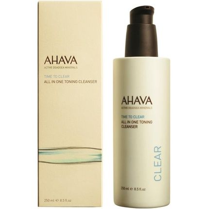 Ahava All In One Toning Cleanser Toner And Makeup Remover 3 In 1 Cleanser 250Ml