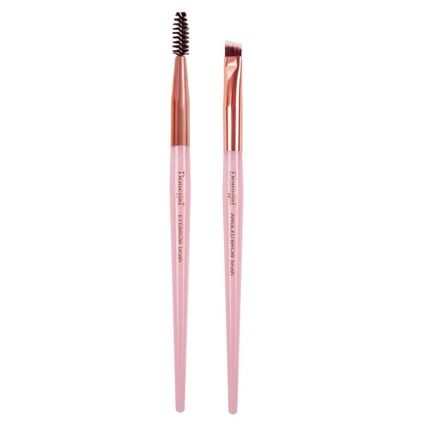 Donegalset Mineral Pink Eyebrow Brush And Eyebrow Comb