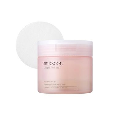 Mixsoon Collagen Toner Pad 5.7 Fl. Oz. 170Ml Korean Glass Skin Care