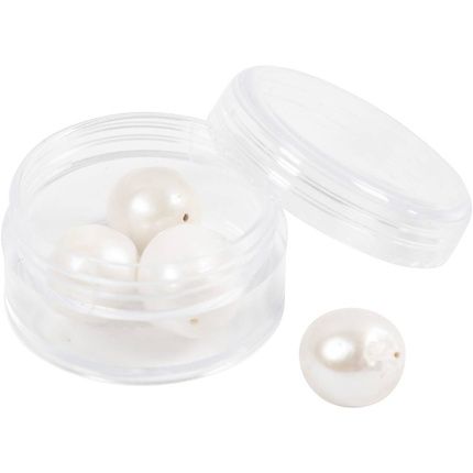 Creative Freshwater Pearls, Perforated Lengthwise, Diameter 13-14 Mm