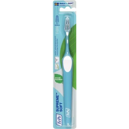 Tepe Supreme Soft Toothbrush Conical Brush Shape With Short And Long Bristles For Optimal Gentle Cleaning