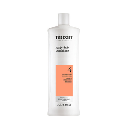 Nioxin System 4 Revitalizing Conditioner 1000 Ml For Colored And Damaged Hair With Advanced Thinning