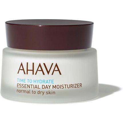 Ahava Essential Day Moisturizer For Normal To Dry Skin Hydrating Cream With Dead Sea Minerals 50Ml