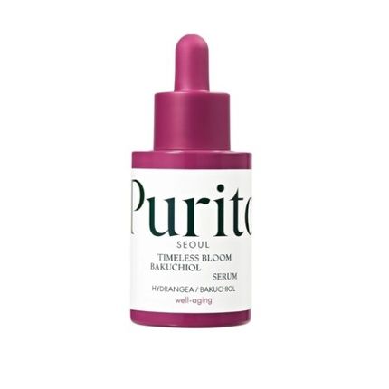 Purito Bakuchiol Timeless Bloom Revitalizing Serum 30Ml 1.01 Fl. Oz. Vegan And Cruelty-Free Korean Skin Care