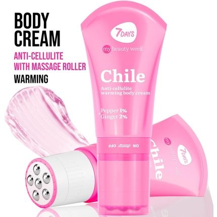 كريم سفن دايز القوي المضاد للسيلوليت لتدفئة الجسم مع مستخلصات تشيلي الطبيعية 130 مل