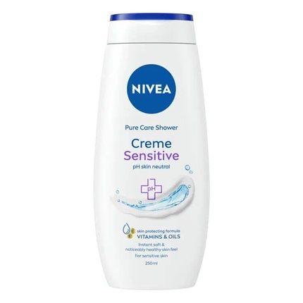 Nivea Shower Cream 250 Ml Sensitive Gentle Cleansing For Sensitive Skin