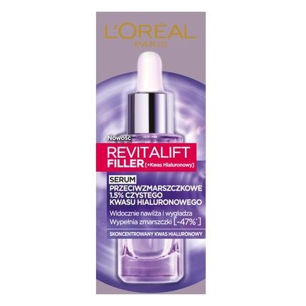 L'Oreal Revitalift Filler Anti-Wrinkle Serum With 1.5% Pure Hyaluronic Acid - 30Ml