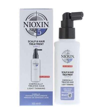 Nioxin 3-Part System 5 Chemically Treated Hair With Light Thinning Hair Thickening Treatment Scalp Therapy Hair & Scalp Treatment 100Ml
