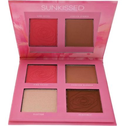 Sunkissed First Crush Face Palette With Bronzer, Blusher, Highlighter, Contour For Perfecting Complexion