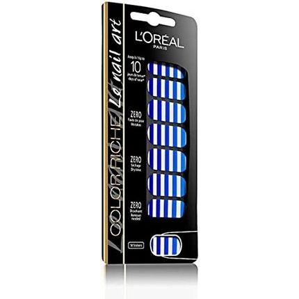 L'Oreal Paris Color Riche Nail Art 5 French Marinie Nail Stickers In Blue