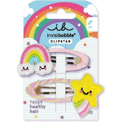 Invisibobble Snap Clip Kids Happy Sky - Pack Of 2