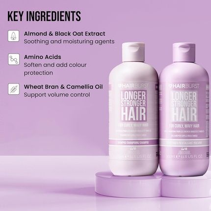 Hair Burst Wavy & Curly Hair Shampoo And Conditioner Set - Sulfate, Sls, Paraben Free - Image 3