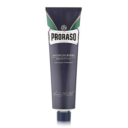 Proraso Blue Shaving Soap In A Tube 150Ml Protective Shaving Cream With Aloe Vera - Image 3