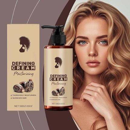 Curl Defining Cream 100Ml Lightweight Leave-In Curling Lotion For Wavy Hair