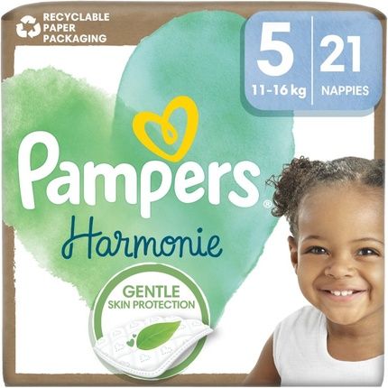 Pampers Harmonie Size 5 Disposable Diaper - 11-16 Kg, 21 Pcs