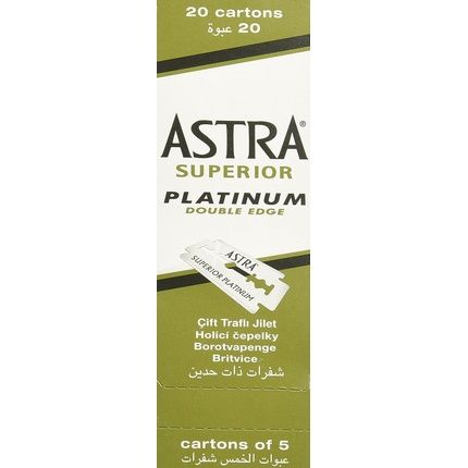 Astra Platinum Double Edge Safety Razor Blades 100 Count