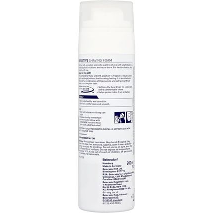 Nivea Men Sensitive Shaving Foam With Chamomile 200Ml