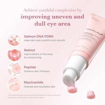 Medicube Salmon Dna Pdrn Pink Peptide Eye Serum With Niacinamide And 99% Purity - Image 3