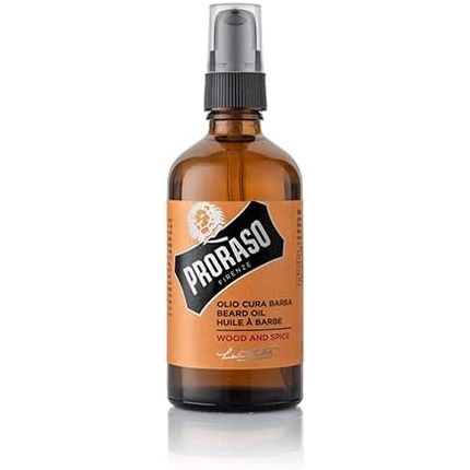 Proraso Beard Oil Wood And Spice Scented Softener 100Ml - Made In Italy
