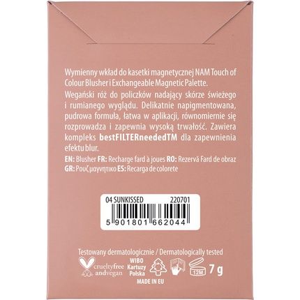 Nam Makeup Touch Of Color Blusher Insert Nr 4 Sunkissed 7G 0.25 Ounce