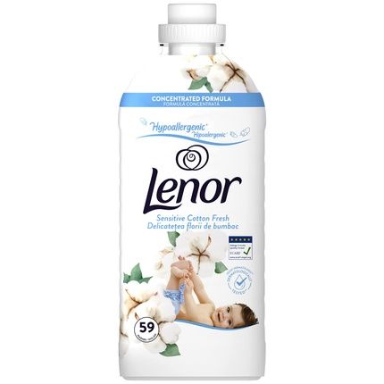 Lenor Fabric Softener 1239Ml Sensitive Cotton Fresh 59 Washes