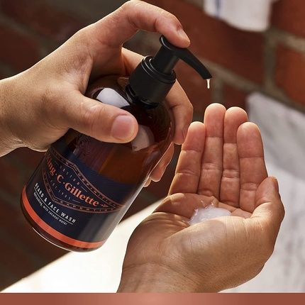 King C. Gillette Mini Travel Gift Set Beard (Care Essentials: 3-Day  Face Care 30Ml + Shampoo 60Ml + Balm 30Ml)