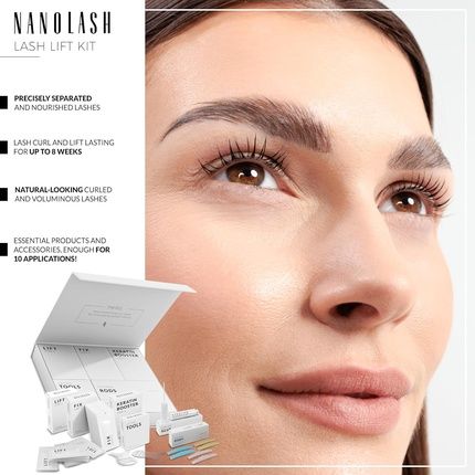 Nanolash Lash Lift And Lamination Kit Diy Eyelash Lifting All-In-One Up To 10 Applications Long-Lasting Effect Gentle Protection - Image 3