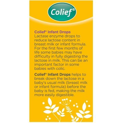Colief Infant Drops Lactase Enzyme Drops Natural Colic Relief For Babies 15Ml - Image 3